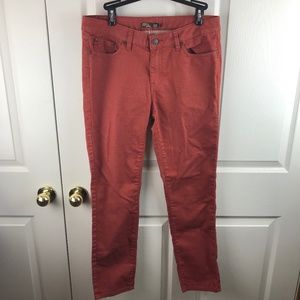 Prana Kayla Orange Red Jeans Size 8/29